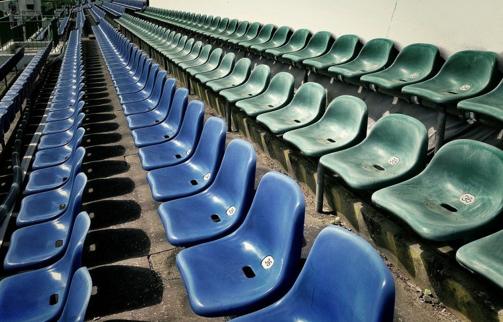 Example of armchairs for stadiums in Nepal