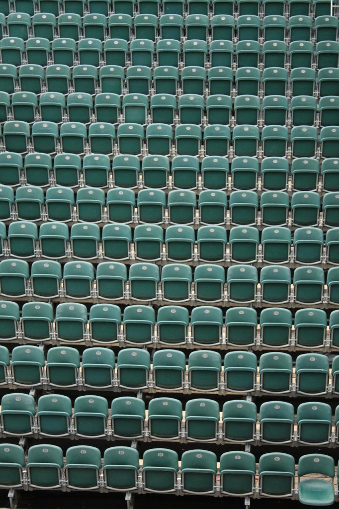 Photo realtionated with armchairs for stadiums in Ghana